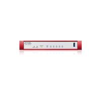 Zyxel USGFLEX50H-EU0101F Pare-feu 2000 Mpps, IPS/IDS 1000 Mbit/s, 5x RJ-45, 1x USB 3.2, 20 Tunnels VPN, 8 VLANs, 216x143x33 mm