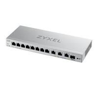 Zyxel XGS1250-12 - Commutateur - Géré - 8 x 10/100/1000 + 3 x 1/2.5/5/10GBase-T + 1 x 1 Gigabit / 10 Gigabit SFP+ - de bureau