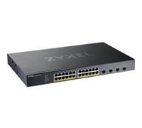 Zyxel XGS1935 Series XGS1935-28HP - Commutateur - géré - L3 Lite - intelligent - 24 x 10/100/1000 (PoE) + 4 x SFP+ 10 Go (liaison montante) - Montable sur rack - PoE+ (375 W) - pour Zyxel DAC10G-1M v2