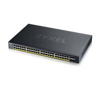 Zyxel Commutateur Ethernet 48-Ports Gigabit | Gestion Intelligente | PoE+ Budget de 375W | 4 Slots SFP+ 10G | Mode Cloud Hybride [XGS1935-52HP]