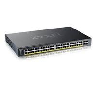 Zyxel XGS1935 Series XGS1935-52HP - Commutateur - géré - L3 Lite - intelligent - 48 x 10/100/1000 (PoE) + 4 x SFP+ 10 Go (liaison montante) - Montable sur rack - PoE+ (375 W) - pour Zyxel DAC10G-1M v2