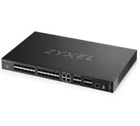 Zyxel XGS4600-32F L3 Managed Switch, 24 port Gig SFP, 4 dual pers. and 4x 10G SFP+, stackable, dual PSU