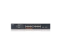 Zyxel XMG1915-18EP Switch manageable L2 16x2.5G Ethernet PoE+ 2xSFP+ 10G 120Gbps QoS VLAN DHCP Client/Relay/Snooping SNMP/SSH/SSL