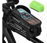 Zyxformis Sacoche Velo Étanche, Sac Cadre Velo avec Écran Tactile en TPU, Support de Téléphone Bicyclette avec Housse de Pluie pour Telephone Tactile 7"