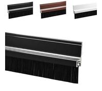 ZYXQQJ 100cm Blanc Joint De Porte D'Entrée Boudin De Porte Isolant Calfeutrer Bas De Porte, Anti-Poussière, L'Isolation Contre Le Froid(Black,2x100cm/0.8x39in)