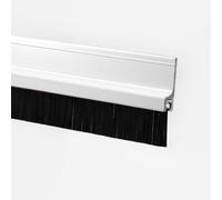 ZYXQQJ 100cm Boudin De Porte Isolant Auto-Adhésif Joint De Porte Inférieur En Aluminium Brosse Bas De Porte Pour Intérieures Extérieures(White,50mm Brush)