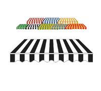 ZYXQQJ 250x200cm 300x200cm 550x300cm Tissu De Rechange for Auvent De Terrasse Rétractable Toile pour Store Banne en Polyester Couverture D'auvent(Stripe 3,8x7ft/245x210cm)