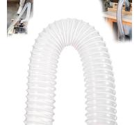 ZYXQQJ 30 50 60 100 120 140 160 180 200mm Tuyau De Collecte De Poussière Ultra Flexible Tuyau De Fumée Transparent Tuyau D'aspiration pour Le Travail du Bois(10m/32.8ft,60mm-2 2/5")