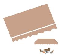 ZYXQQJ 3x2 3x2.5 3.5x3 4x2.5 4x3m Rétractable Tissu De Remplacement pour Auvent Tissu De Rechange pour Store Banne De Jardin Terrasse Extérieur Anthracite(Khaki,11.5x10ft/3.5x3m)