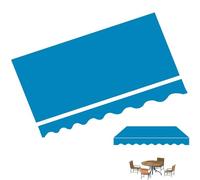 ZYXQQJ 3x2 3x2.5 3.5x3 4x2.5 4x3m Rétractable Tissu De Remplacement pour Auvent Tissu De Rechange pour Store Banne De Jardin Terrasse Extérieur Anthracite(P Blue,13x10ft/4x3m)