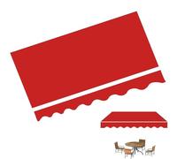ZYXQQJ 3x2 3x2.5 3.5x3 4x2.5 4x3m Rétractable Tissu De Remplacement pour Auvent Tissu De Rechange pour Store Banne De Jardin Terrasse Extérieur Anthracite(Red,13x10ft/4x3m)