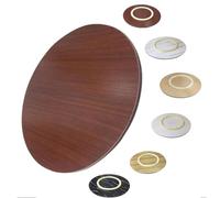 ZYXQQJ 50-100cm Plateau Tournant En Bois Lazy Susan Rond Plateau De Service Plateau Tournant De Salle À Manger À Domicile(Mahogany,70cm/27")