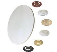 ZYXQQJ 50-100cm Plateau Tournant En Bois Lazy Susan Rond Plateau De Service Plateau Tournant De Salle À Manger À Domicile(Beige,90cm/36")