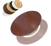ZYXQQJ 60cm 80cm 90cm 100cm Plateau Tournant Lazy Susan En Bois Plateau De Service Rotative Pour Table À Manger Grand Plateau Rotatif De Table(Mahogany,100cm/40")