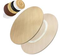 ZYXQQJ 60cm 80cm 90cm 100cm Plateau Tournant Lazy Susan En Bois Plateau De Service Rotative Pour Table À Manger Grand Plateau Rotatif De Table(Original wood,50cm/20")