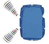 ZYXQQJ Auvent De Rechange pour Balancelle De Jardin 2 Ou 3 Places Toit De Remplacement De L'Auvent De Balançoire, Canopée pour Balancelles Extérieure(Blue,98x73x8in-249x185x18cm)