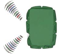 ZYXQQJ Auvent De Rechange pour Balancelle De Jardin 2 Ou 3 Places Toit De Remplacement De L'Auvent De Balançoire, Canopée pour Balancelles Extérieure(Green,98x73x8in-249x185x18cm)