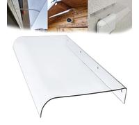ZYXQQJ Auvent pour Porte D'entrée, Marquise De Porte Exterieur 40 50 60 80 100cm Auvent De Porte Transparents en Polycarbonate(50x50cm/19.7x19.7in)