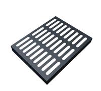 ZYXQQJ Caniveau Exterieur Grille De Drainage en Fonte Robuste 10x50 20x50 30x50 40x60 50x50 60x60 Cm Systèmes De Drainage À Canal Extérieur(60x60x3cm/24x24x1.9in)