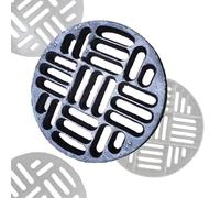 ZYXQQJ Couvercle De Drain Extérieur 40cm 50cm 60cm Grille De Drainage De Sol Petite Couvercle De Drainage D'égout en Fonte, Crépine De Drainage(66x3cm-26x1.2in)