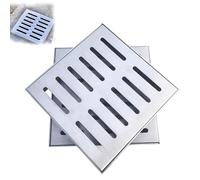 ZYXQQJ Couvercle D'échappement Extérieur Grille De Vidange En Acier Inoxydable Couvercle De Drain Carré Pour Bloquer Les Débris(60x60x3cm/23.6x23.6x1.2")