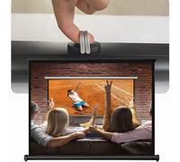 ZYXQQJ Écran De Table Mobile Écran De Projection Manuel Rétractable 30" 40" 50" Écran De Films HD 4K pour Cinéma Maison Bureau Jeu Vidéo(16:9,30inch)