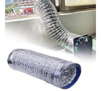 ZYXQQJ Gaine De Ventilation Flexible Ø150 200 300 400mm Tuyau D'Evacuation d'air en Aluminium Couche De Ventilation pour Climatisation Sèche-Linge Hotte Aspirante(L 6m(19.7ft),300mm(12"))