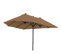 ZYXQQJ Grand parasol de terrasse de rechange en tissu double face pour extérieur 12 tiges de rechange pour tonnelle (Khaki)
