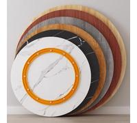 ZYXQQJ Grand Plateau Tournant Bois Lazy Susan Rond Pour Table À Manger 50/55/60/65/70/75/80/85/90cm Plateau De Service De Cuisine(Golden oak,65cm/26in)