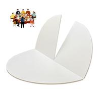 ZYXQQJ Grande Plateau De Table Ronde Pliable 1.2/1.3/1.4/1.5/1.6/1.7/1.8/2m Bois sans Pieds Plateau De Table De Remplacement Uniquement(White Marble,180cm/71)