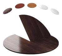 ZYXQQJ Grande Table Ronde Pliante avec Plateau en Bois 1.7 Cm D'épaisseur 120-240cm De Diamètre Plateau Mobile en Bois Plateau De Table De Remplacement(Walnut,180cm/71in)