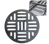 ZYXQQJ Grille De Drainage Ronde en Fonte 35 45 55 65cm Couvercle De Drain Extérieur Robuste Couvercle De Tranchée Couvercle De Drain De Garage D'allée(67x3cm-26.4x1.2in)