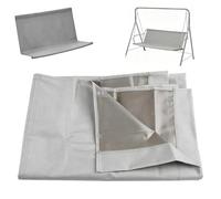 ZYXQQJ Housse De Siège De Balancelle, Toile De Balancelle Jardin, Housse Coupe-Vent De Rechange pour Chaise Extérieur 2 Et 3 Places(Grey,63x22.8x22.8in)