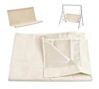 ZYXQQJ Housse De Siège De Balancelle, Toile De Balancelle Jardin, Housse Coupe-Vent De Rechange pour Chaise Extérieur 2 Et 3 Places(Beige,50x19.7x19.7in)