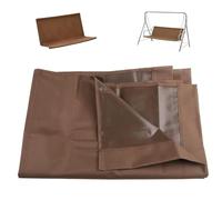 ZYXQQJ Housse De Siège De Balancelle, Toile De Balancelle Jardin, Housse Coupe-Vent De Rechange pour Chaise Extérieur 2 Et 3 Places(Brown,63x22.8x22.8in)