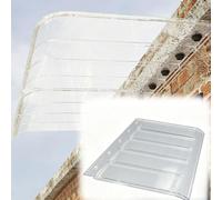 ZYXQQJ Marquise De Porte Exterieur Couverture Moderne en Polycarbonate Auvent De Fenêtre Invisible Auvent Porte D’entrée 40 50 80 90 100cm(35x80cm/14 x32)