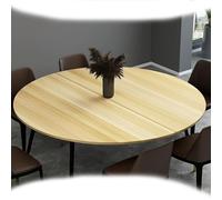 ZYXQQJ Plateau De Table De Salle À Manger Ronde en Bois Grand Plateau Rond Pliable Uniquement Gain De Place, Extension Temporaire, sans Pieds(Wood,80cm/30in)