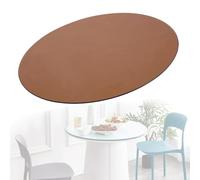 ZYXQQJ Plateau De Table Marron Diamètre 38-100cm Dessus De Table Rond en Verre Trempé, Table Basse en Verre De Sécurité, Facile À Nettoyer(80cm/31.5in)