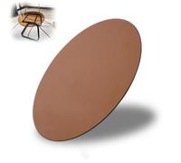 ZYXQQJ Plateau De Table Rond en Verre Trempé Marron 38 48 58 68 75 78 80cm Grand Plateau De Table De Remplacement, Facile À Nettoyer, Robuste(100cm/39in)