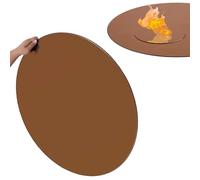 ZYXQQJ Plateau en Verre 100 Cm Plateau De Table Rond en Verre Trempé Surface Lisse Circulaire Décor Élégant pour Salon Cuisine Salle À Manger(80cm/31.5in)