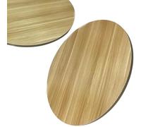 ZYXQQJ Plateau Tournant En Bois Lazy Susan Assiette De Service Pour Table À Manger Plateau De Service Rotatif Ø 50cm 60cm 70cm 80cm 85cm 90cm(Light walnut,60cm/24")