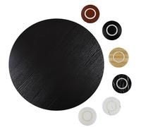 ZYXQQJ Plateau Tournant Rond 60/70/80/90cm Grand Plateau De Service Lazy Susan Plateau Rotatif De Table, Table Tournante En Bois(Black marble,60cm/24inch)