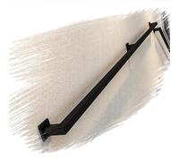 ZYXQQJ Rampe D'escalier Murale 100 150 200 250 300cm Balustrade Industrielle Main Courante Carrée Antidérapante Barre D'appui Intérieur Et Extérieur(Black,15ft/450cm)