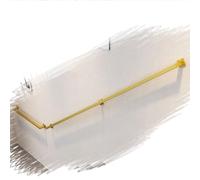 ZYXQQJ Rampe D'escalier Murale 100 150 200 250 300cm Balustrade Industrielle Main Courante Carrée Antidérapante Barre D'appui Intérieur Et Extérieur(Gold,16.4ft/500cm)