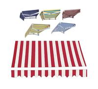 ZYXQQJ Rétractable Manuel Tissu De Remplacement pour Auvent 300/350/400/500cm Toile De Rechange Store Banne Toile Imperméable pour Abri Pare-Soleil(Red,13x6.5ft/400x200cm)