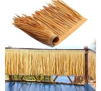 ZYXQQJ Rouleau De Chaume De Palmier Jardin Tiki Bar Toit De Paille Tuile De Chaume De Simulation Fausse Paille Style Mexicain(0.5x8m/1.6x26.2ft)