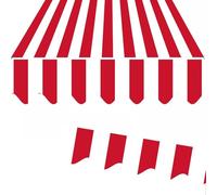 ZYXQQJ Tissu De Rechange pour Store De Balcon 200/250/280/300/350/400/500cm Toile D'Auvent Toile De Store Rétractable (sans Cadre)(Red,11.5x10ft/350x300cm)