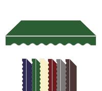ZYXQQJ Tissu De Remplacement pour Auvent De Terrasse 250×200 300×250 350×300 500×300cm Toile De Rechange Store Banne Auvent De Fenêtre(Green,10x8ft/300x250cm)
