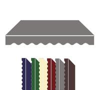 ZYXQQJ Tissu De Remplacement pour Auvent De Terrasse 250×200 300×250 350×300 500×300cm Toile De Rechange Store Banne Auvent De Fenêtre(Gray,18x10ft/550x300cm)