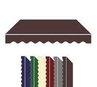 ZYXQQJ Tissu De Remplacement pour Auvent De Terrasse 250×200 300×250 350×300 500×300cm Toile De Rechange Store Banne Auvent De Fenêtre(Coffee,13x8ft/400x250cm)